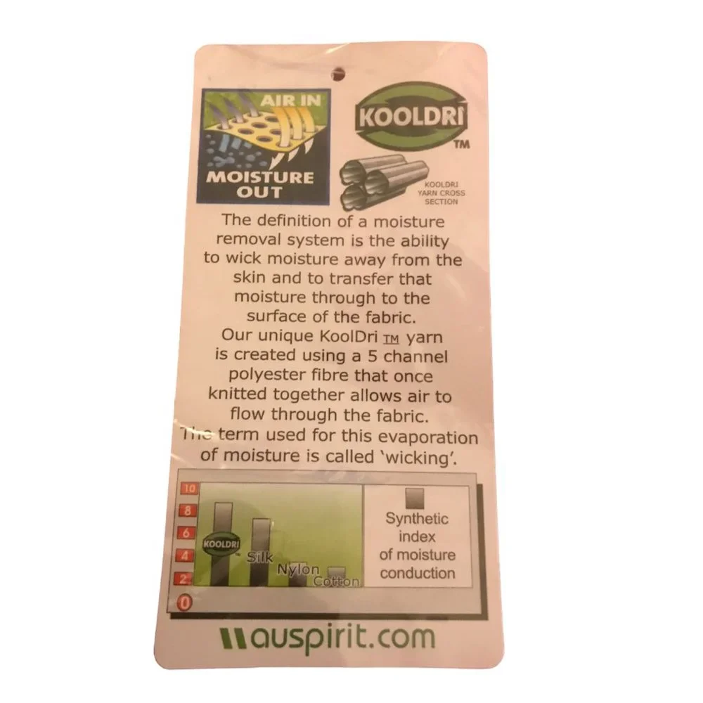 Aus Spirit Liberator Mens Polo (336) KoolDri Poly Casual Work Red/White  BNWT - Picture 5 of 6